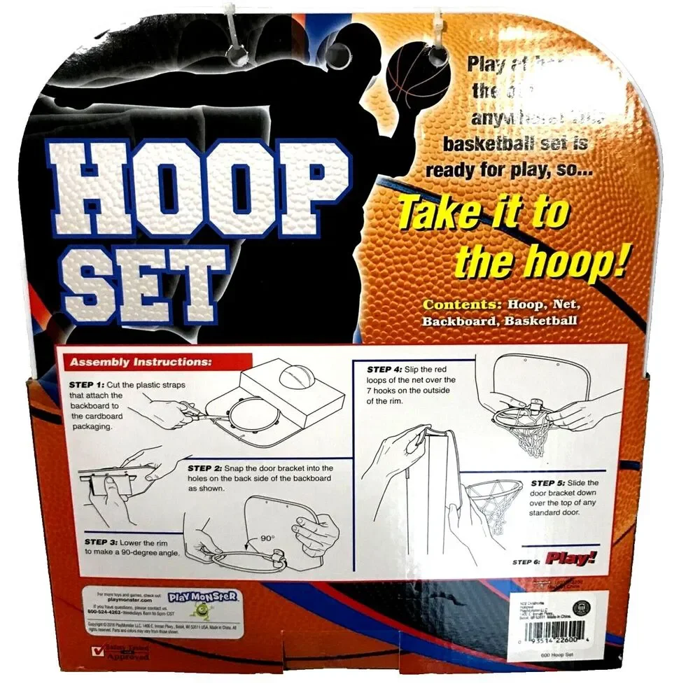 Oklahoma Sooners Mini Indoor Basketball Hoop Set Game Office Play Monster Toy